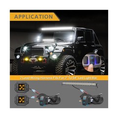 Wiring Harness 2 Lead, Rfroad Lighting 12V Fog Lights Wiring Harness Kit for …