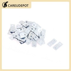50 Pcs Car Relay Bracket 5mm Hole Diameter Silver Tone Metal Bracket Replacer