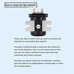 YIXIN Heavy Duty 48V Solenoid Compatible with Club Car E-Z-GO Yamaha Electric