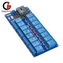 16-Channel 5V 12V WiFi Relay Module with On-Board ESP8266 WiFi Module PCB Relay