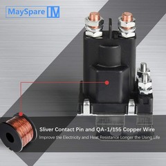 12V 80A Continuous Duty Battery Isolator Relay for Dual Battery Systems