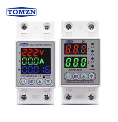 DIN Rail Voltage Current Protector Relay Adjustable 220V 40A-80A