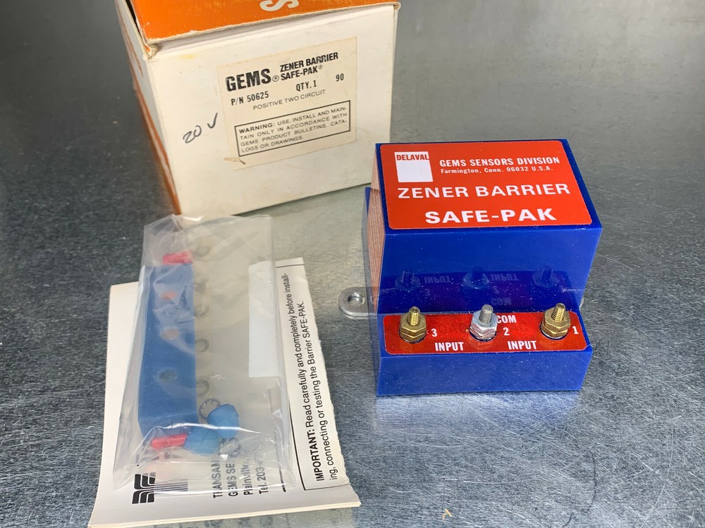 Gems 50625 Safe-Pak Zener Barrier Solid State Limiting Device ST-42740