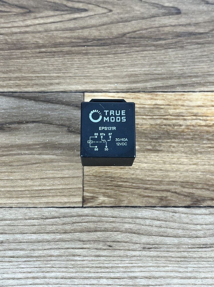 TRUE MODS ELECTRICAL RELAY BLACK EPS131R – 30/40A 12VDC