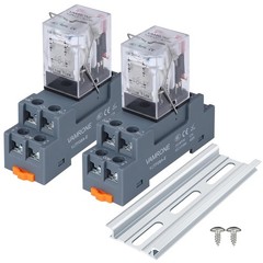 8Pin DPDT Power Relay 10A 110/120V AC Coil LED Indicator for Industrial