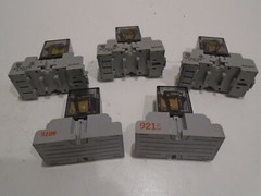 (LOT OF 5) POTTER & BRUMFIELD HAU-17D11-12 RELAY 3A 12VDC w/SOCKET BASE