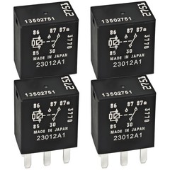 13502751 12VDC 5-Pin Relay (Pack of 4) – 35A Automotive Relay, Compatible wit…