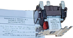 OEM Honeywell R8222D1014, 90-340 Switching Relay DPDT 24V, Coil 120/277/480Vac