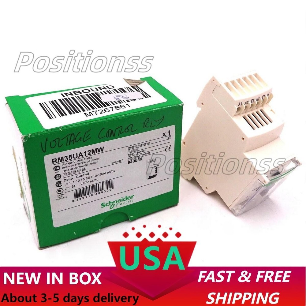 Voltage Relay RM35UA12MW Schneider 24-240VAC/DC