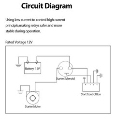 Engine Starter Relays Multifunction Solenoid for Mechanics & Agricultural