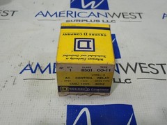 Square D 8501 CO-11 Control Relay Coil 120V Open Type Ser A