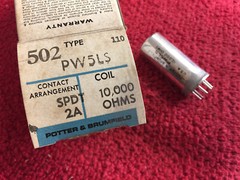 PW5LS SPDT 2A 10,000 OHMS COIL NEW POTTER BRUMFIELD