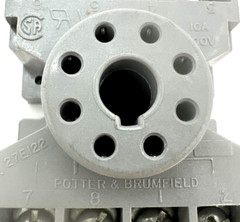 Potter & Brumfield 27E122 Relay Socket, 10A, 300V, Grey, new (JJ)