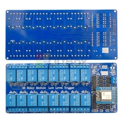 16Channel Relay Module DC5/12V Wifi Relay Onboard ESP8266 WIFI Development Board