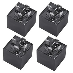 4 Pack 12V 40A Automotive Marine Electrical Relay Switches Compatible With Ca…