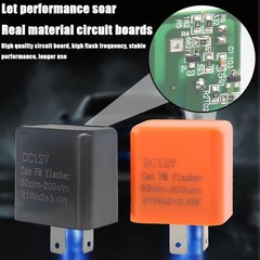 12V Speed Adjustable LED Flasher Relay 4 Pack for Car Motorcycle Turn Signal