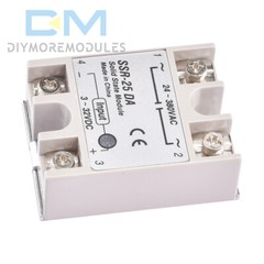 DC3-32V to AC24-380V 25A/40A/60A SSR-25DA 40DA 60DA Solid State Relay Module US