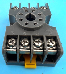 Tyco RC-27E122 Relay Socket Base Panel Mount Screw 8-Pin 10A 300V (Lot Of 2) NEW