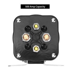 QWORK 500 Amp Battery Isolator for Mobile Audio, Continuous Power, Marine