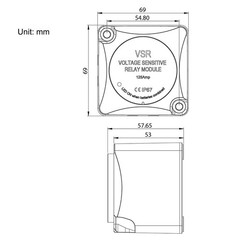 125A Voltage Sensitive Relay Dual Battery Isolator