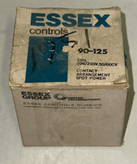 Essex 90-125 RBM Relay SPDT 208/230VAC Coil 129507-5330Z Steveco NOS Unit