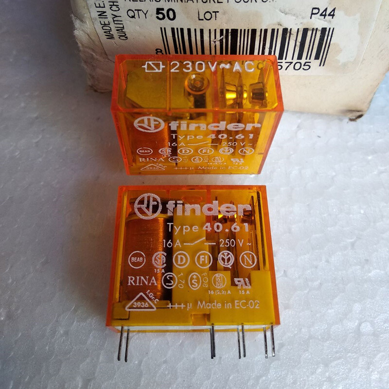 1pc FINDER Type 40.61 230VAC 40.61.8.230.0000 Power Relay 8Pin 16A 250V