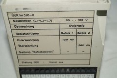 Kuhse ÜUR/M 310-0 Voltage Relay