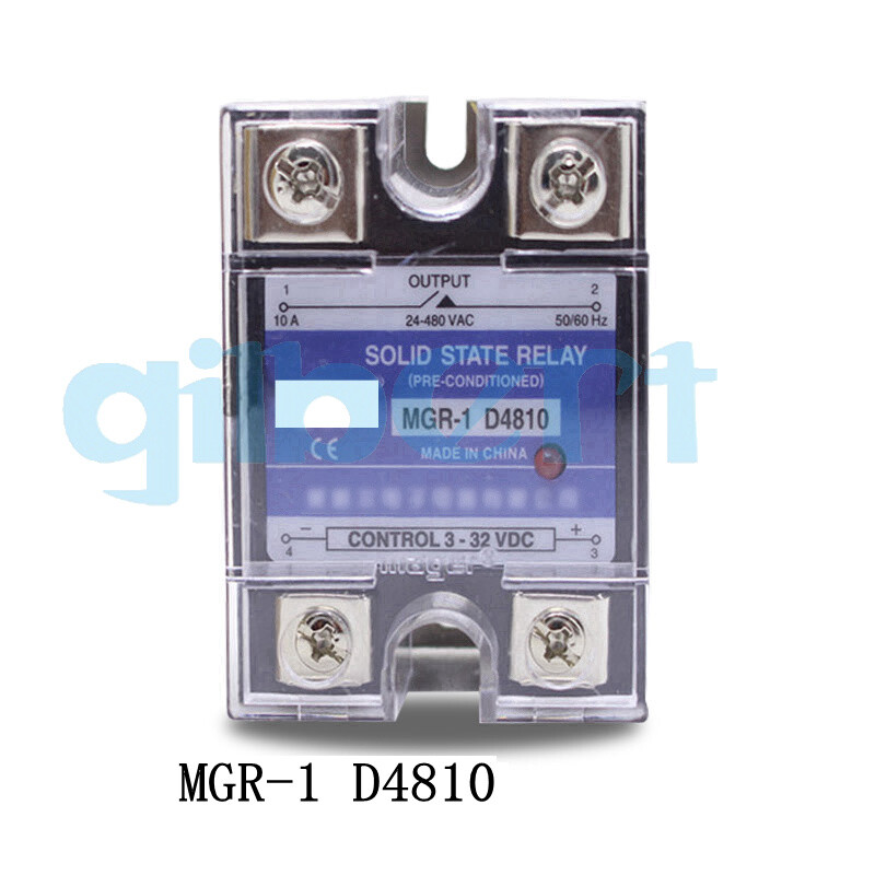 DC-AC SSR 10-120A 3-32VDC Input 24-480VAC Output Single Phase Solid State Relay