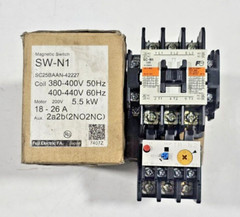 Fuji Electric, Motor Starter SW-N1 50A 25HP COIL 380-440V60Hz RELAY 18-26A
