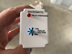 ONE (1) Genuine Macromatic Voltage Monitor Relay VMP120A & Base 70169-D, NOS