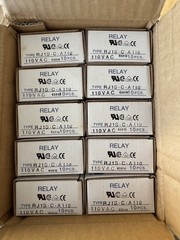 10 PCS RJ1S-C-A110 IDEC Plug-in Power Relay 110VAC SPDT 12A 31.1X12.7X28.8mm New