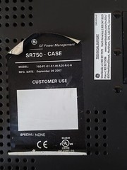 GE SR750 Feeder Management Relay 750-P1-G1-S1-HI-A20-R-E-H w/ Case