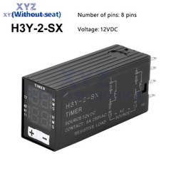 H3Y-2-SZ DC12V 24V AC220V Power on Delay Controller Digital Display Time Relay