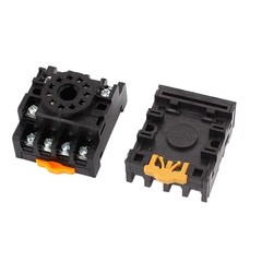5pcs PF083A 8 Round Pins 35mm DIN Rail Mount Socket Base for MK2P-I AH3-3 Relay
