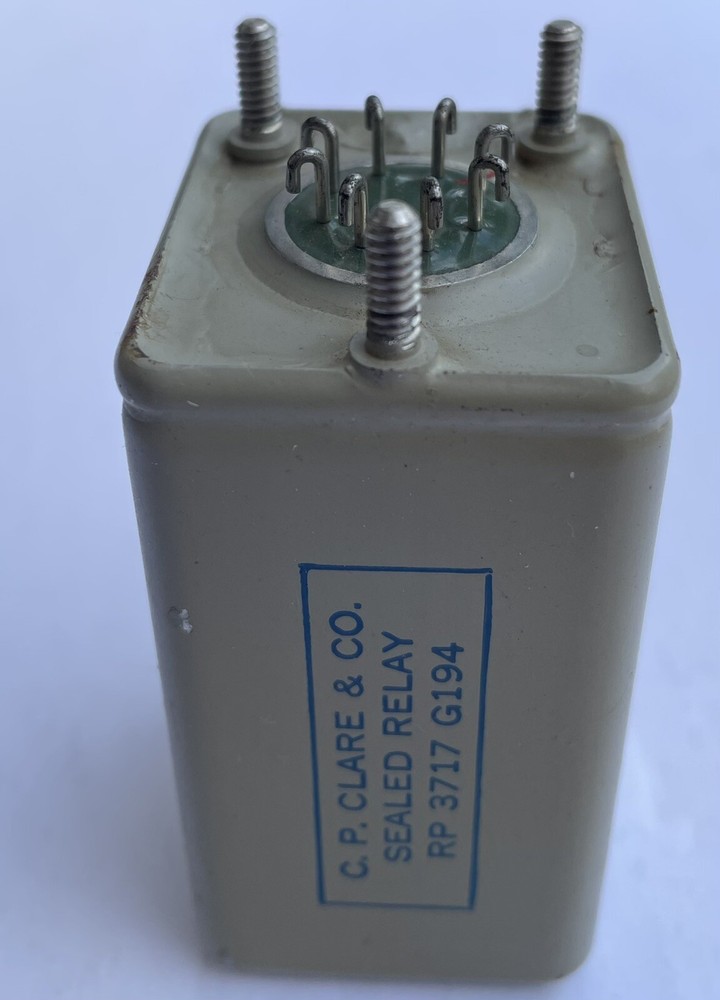 C.P. Clare 8 pin (Hook) RP3717 G194 Hermetically Sealed Relay CTE 50125