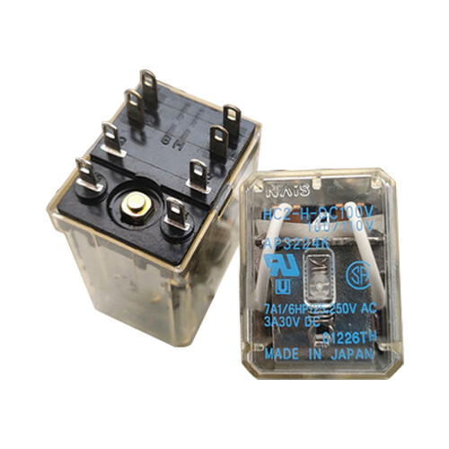 2Pcs NAIS HC2-H-DC100V 100/110V AP3224K Intermediate Relay 8Pins