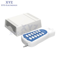 12V 10A Relay 12CH Wireless Programable RF Remote Control Transmitter + Receiver