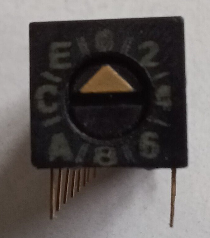 AMP-TYCO 16 POSITION ROTARY DIP SWITCH – 6 pcs