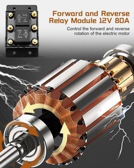Forward & Reverse Relay Module for Lift Tarp Winch Hoist Hatches Snow Plow Crane