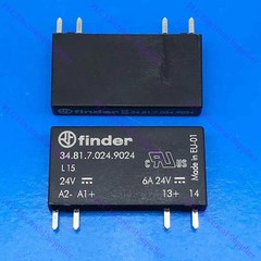 One New Finder 34.81.7.024.9024 Solid State Relay 2A 24VDC 4 Pins Fast Shipping