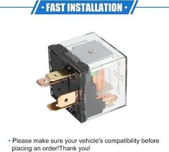 5 Pcs Waterproof Relay DC 12V 60A, 4 Pin Relay Charge Case Universal Size: 12V