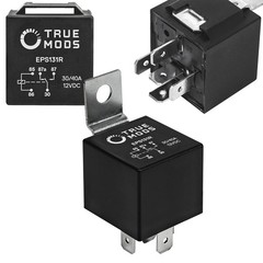 True Mods 10 Pack Bosch Style 5-Pin 12V Relay Switch [SPDT] [30/40 Amp] 12 Volt