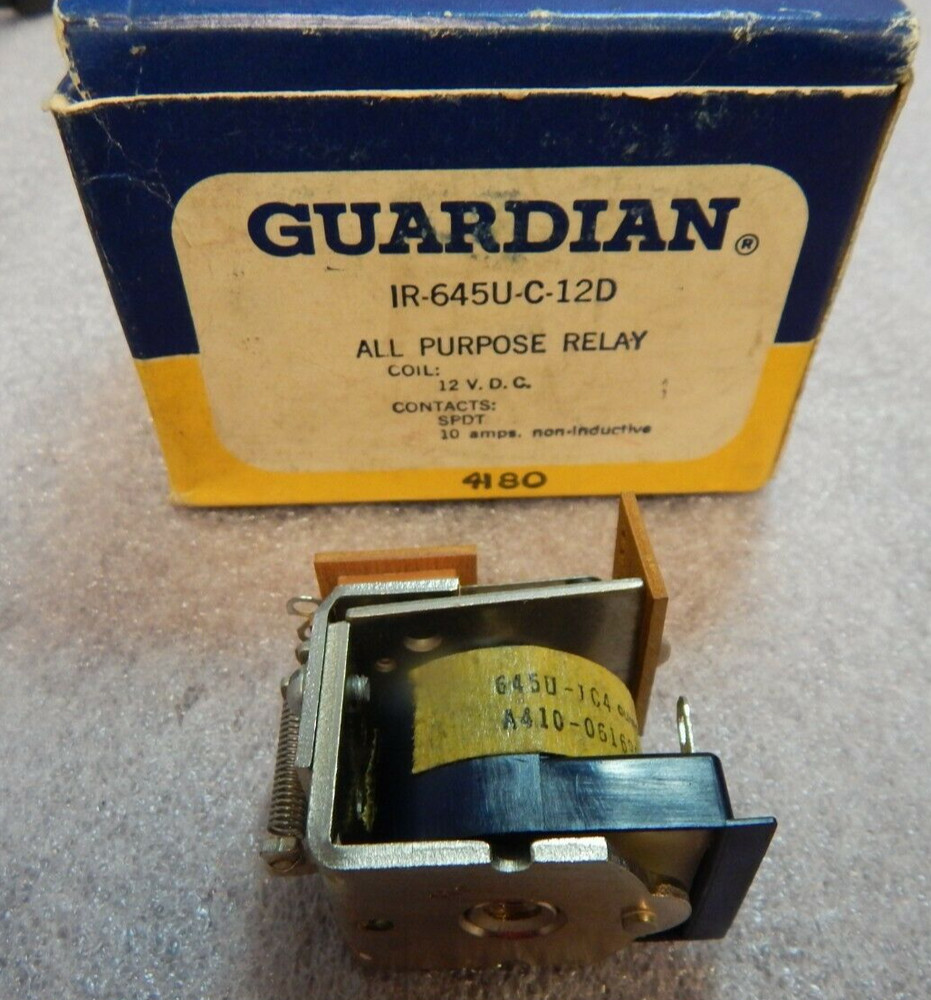 PN# 645U-C-12D – GAURDIAN ELECTRIC – ALL PURPOSE RELAY (10 AMPS,12V.D.C.)