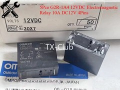 5 Pce G2R-1A4 12VDC Electromagnetic Relay 10A DC12V 4Pins