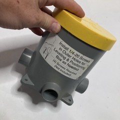 Arlington Industries FLBC4500 Round Floorbox with Pour Cap and Low Voltage Div..