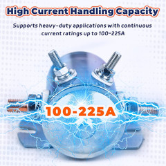 12V 300A Continuous Duty Solenoid Relay – Heavy-Duty Waterproof Relay Kit for Ba