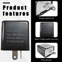 Adjustable 2-Pin LED Flasher Relay for Cars & Motorcycles – Fix Hyper Flashing
