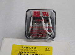 RS COMPONENTS 348-813 NON-LATCHING POWER RELAY 10A COIL 230VAC 50/60HZ 3PCO
