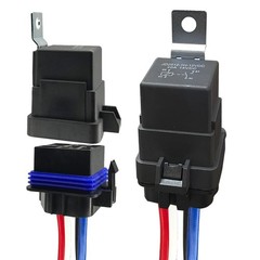 4Pin 12V 40/30 Amp Waterproof Relay Switch Harness Set – 12V DC 4-Pin SPDT Au…