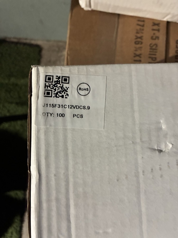J115F31C12VDCS.9 General Purpose Relay 12V DC 40A 5-Pin SPDT Panel (21-30)
